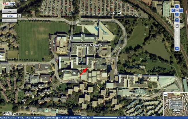 University of Surrey aerial view